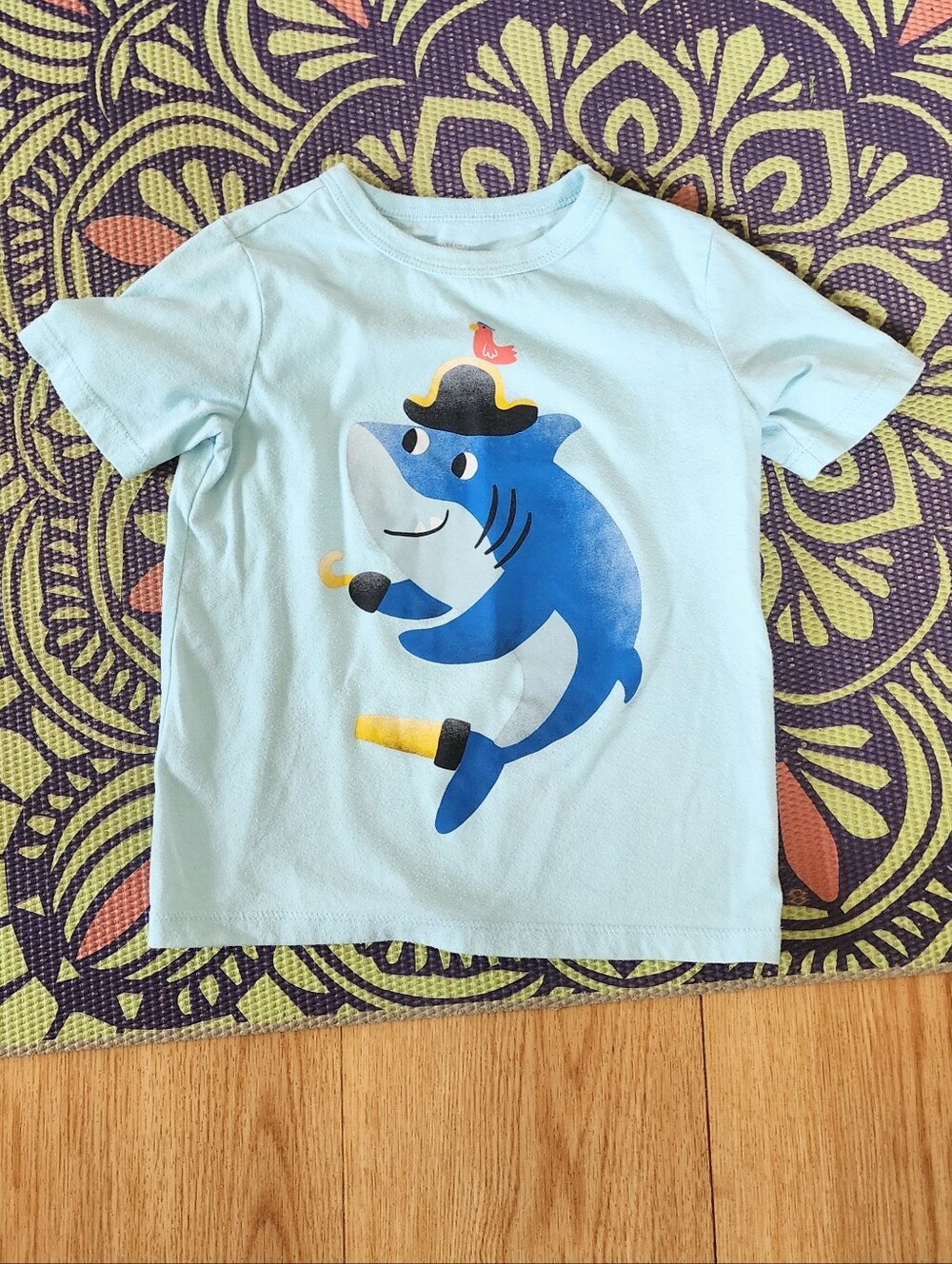 The Children's Place Light Blue Pirate Shark Short-Sleeve Tee